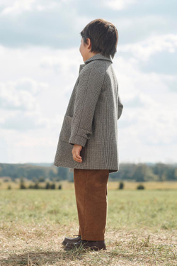 ZARA ПАЛЬТО ИЗ СМЕСОВОЙ ШЕРСТИ, ЭКРЮ/ЧЕРНЫЙ