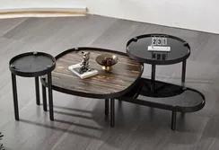 Стол кофейный 5114, Ø42х52 см, черный
