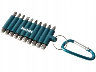 Набор бит 10 шт с карабином Makita D-65028