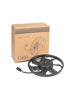 Вентилятор радиатора (без кожуха) (тип halla) (с кондиционером) для ВАЗ 2170 GANZ GIC06475