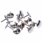 Кнопки гвоздики 10мм, 50шт, никелированные, Staff Manager, картон. упак.