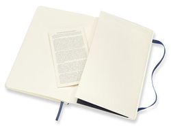 Блокнот Moleskine Classic Soft Pocket 90x140мм 192стр нелинованный мягкая обложка синий сапфир (QP613B20)