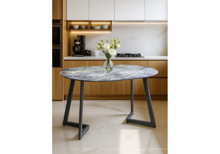 Стол стеклянный Woodville Алингсос 100(140)х100х76 магеллан, черный