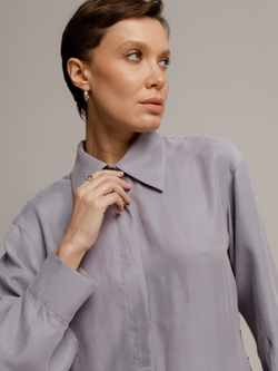 Костюм пижамный из итальянской вискозной ткани пыльно-сиреневый