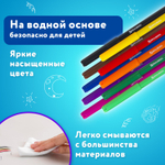 Фломастеры BRAUBERG "АКАДЕМИЯ" 10 цветов вентилируемый колпачок ПВХ упаковка (12 штук в упаковке)