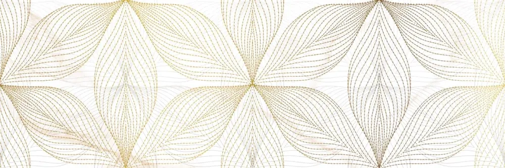 Декоративная плитка Alma Ceramica DWU11DEA014 Dea 200x600 бежевая глянцевая с орнаментом