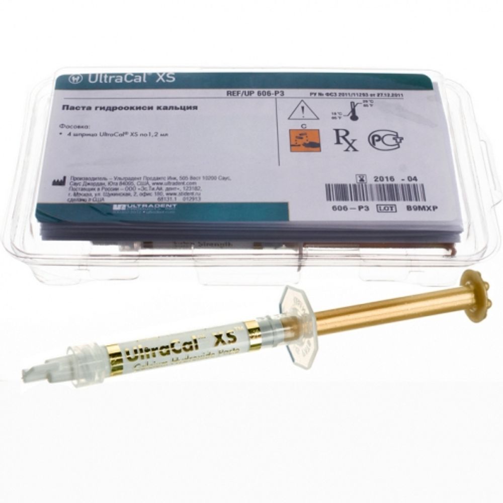 UltraCal XS (4шпр.х1.2 мл) - паста на основе гидроокиси кальция