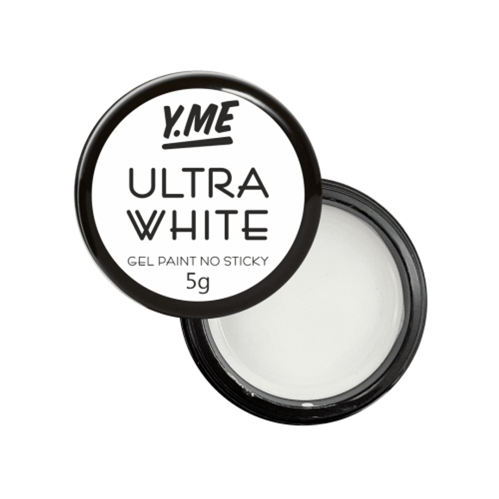 Y.me Gel paint Ultra White (Гель-краска белая), 5g