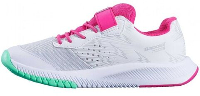 детские Кроссовки теннисные Babolat Pulsion All Court Kid - white/red rose
