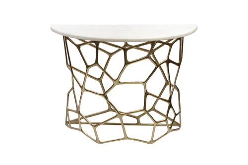 69-218475 Консоль "Сеть", столешница мрамор 105*46*79см