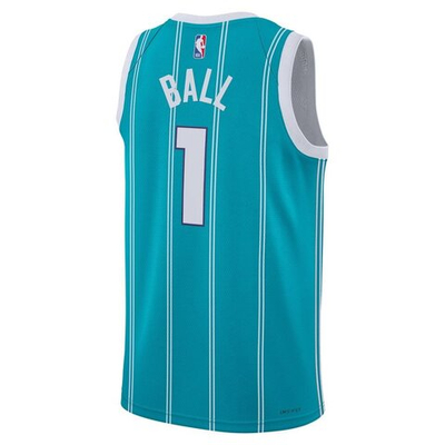 Баскетбольная джерси Charlotte Hornets Icon Edition 2022/23 Lamelo Ball Jersey Turquoise