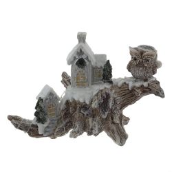 GAEM Фигурка декоративная "Зимняя композиция" с подсветкой (LR44x2,прилаг), L2, L20,5 W9 H14 см, 2в.