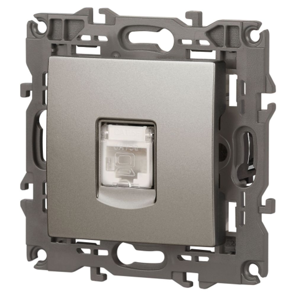 Розетка ЭРА Elegance 14-3107-16 RJ45, титан