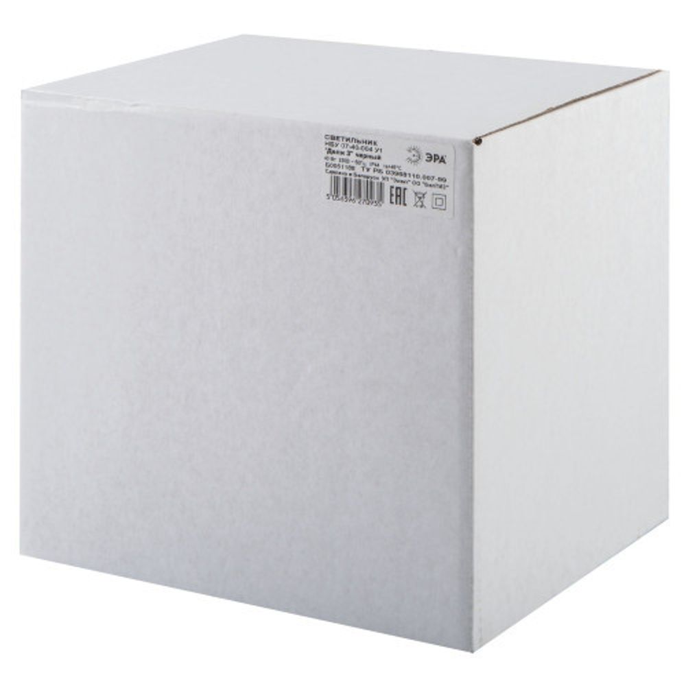 Садово-парковый светильник ЭРА НБУ 07-40-004 Дели 3 черный 6 гранный настенный IP44 Е27 max 60Вт