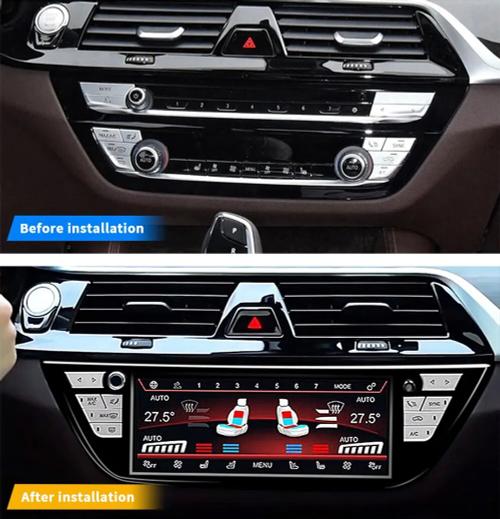 Сенсорная панель климата BMW 5-серия G30 2017-2023 - Kuberg ZF-2025-G30 c 8.8" LCD (ЖК) экраном
