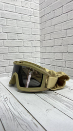 Тактические очки-маска / песок