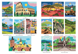 Раскраска по номерам Hachette Voyages autour du monde - Le Routard — Путешествие по миру, 112 стр. (предзаказ 10.09.2025)