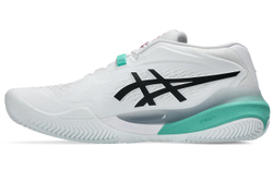 Мужские кроссовки теннисные Asics Gel-Resolution X Clay - white/aurora green