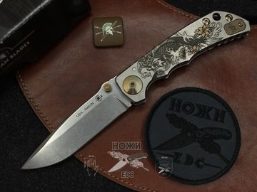 Складной нож Spartan Blades Hersey Folder "KOI"  SB/SF5KOI c клинком из стали CPM-S45VN, рукоять титан