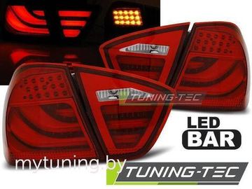 Задние фонари Bmw 3 E90 red led bar