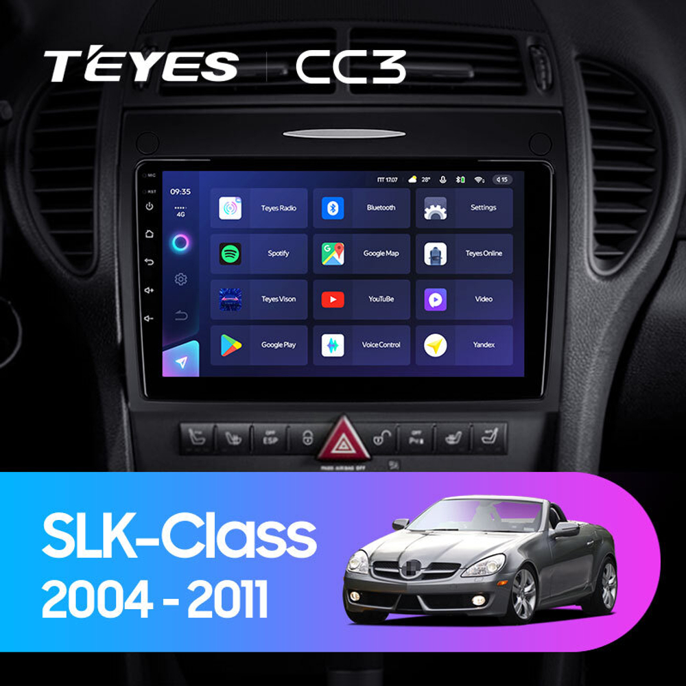 Teyes CC3 9"для Mercedes-Benz SLK-Class 2004-2011