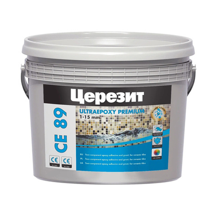 Затирка эпоксидная Церезит (Ceresit) CE 89 Ultraepoxy premium №801, белая, 2,5 кг