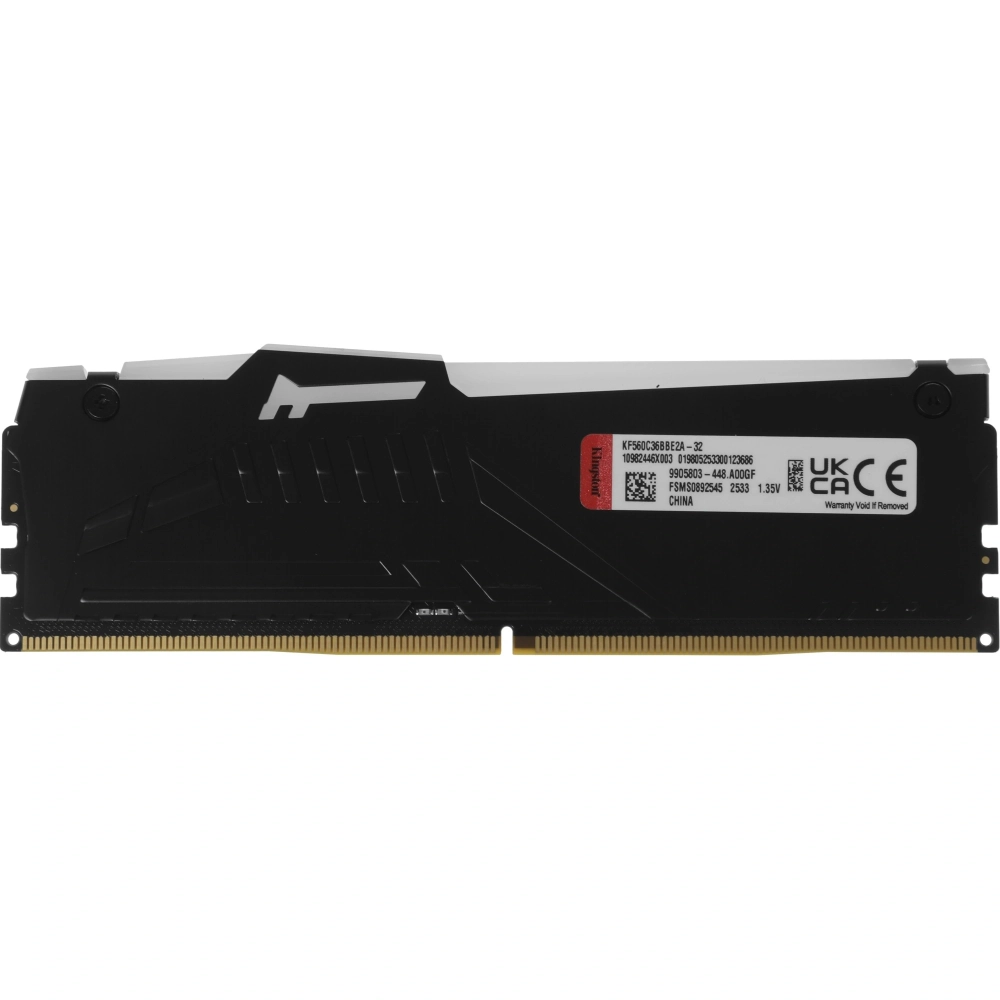 Память оперативная Kingston DDR5 32GB 6000MHz Fury Beast RGB RTL Gaming (KF560C36BBE2A-32)