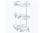 Полка 3-х ярусная угловая 19*19*40см хром