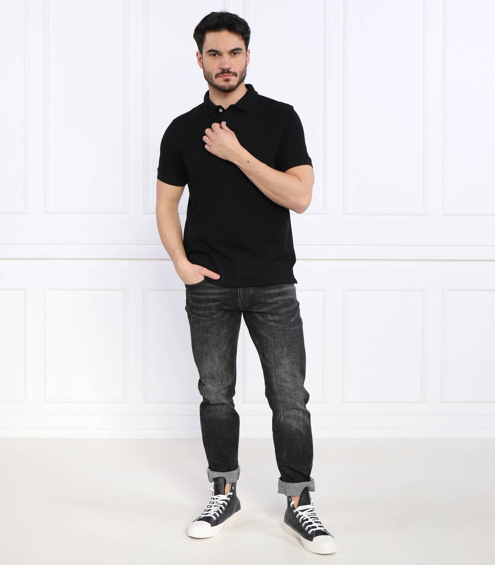 поло oz GUESS - черный(M3GP55 KBL91)