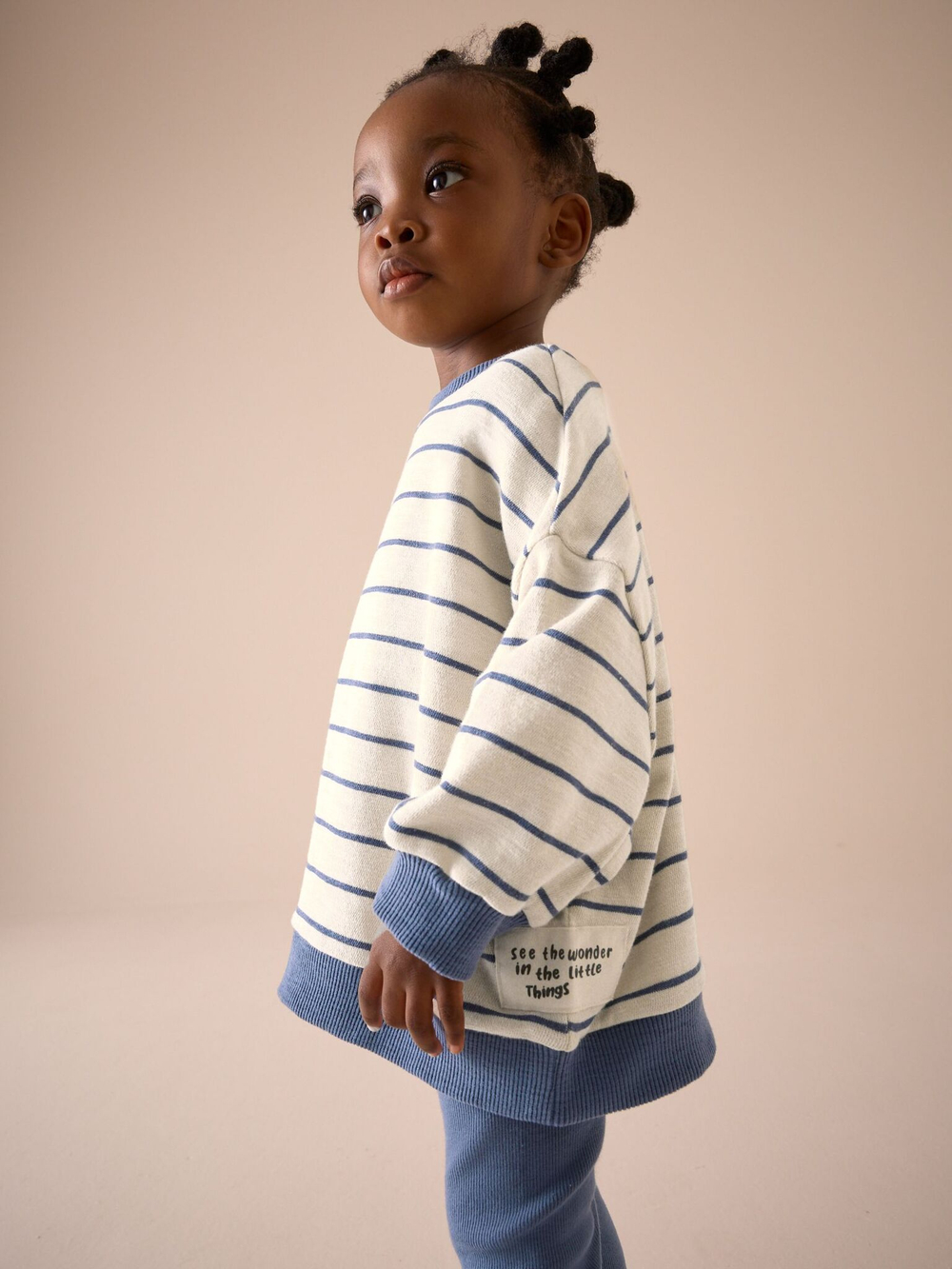 Толстовка и легинсы в комплекте для девочки Next E54-944, Молочный, Голубой