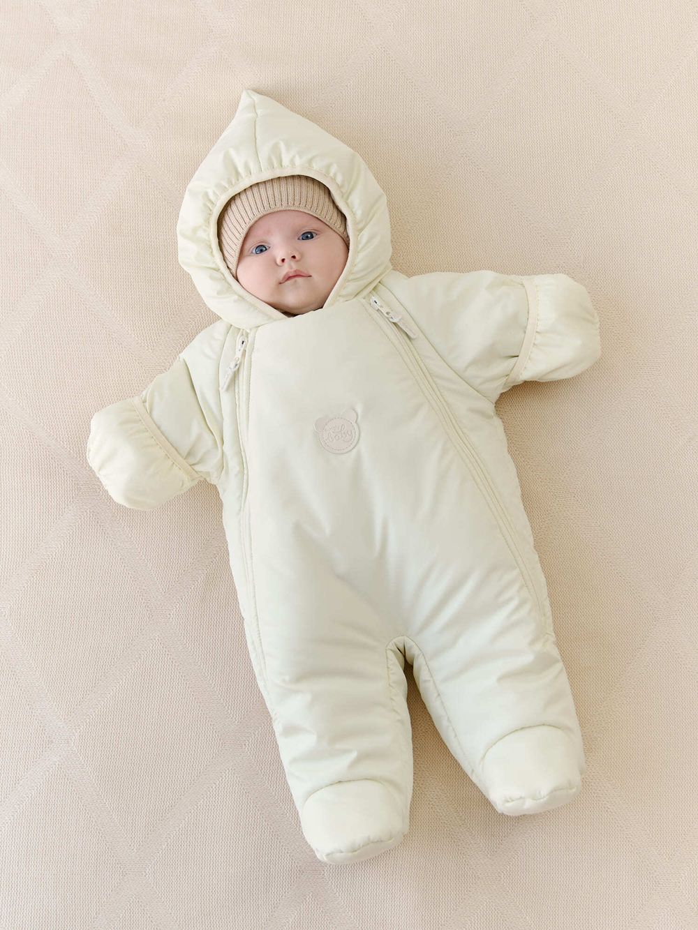 Комбинезон зимний с закрытой ножкой "Айвори" 0+