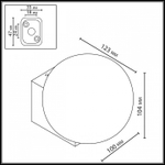 Накладной светильник Odeon Light NATURE 7124/1WA