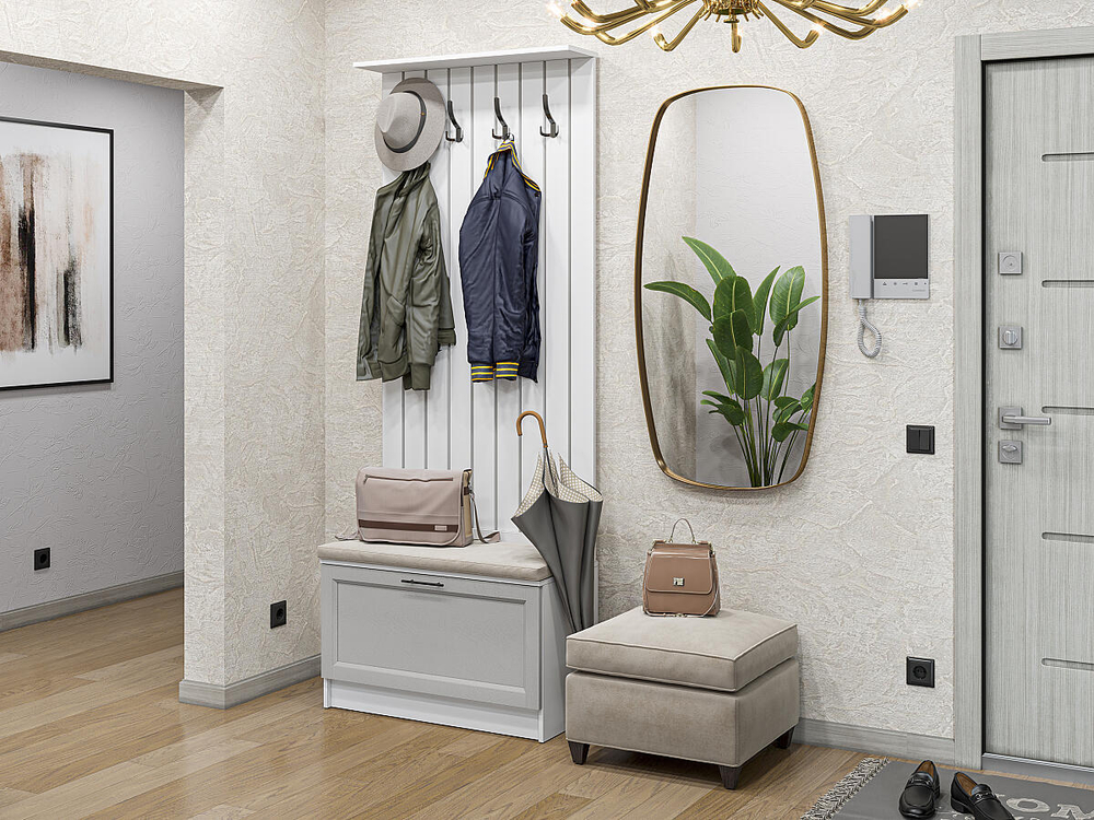 Прихожая Стиль-01 Grey Silkwood Белый