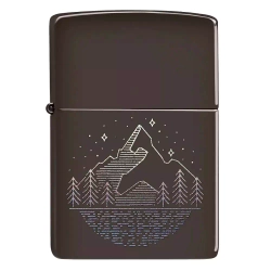 Зажигалка Zippo 49633 Mountain Design, Brown