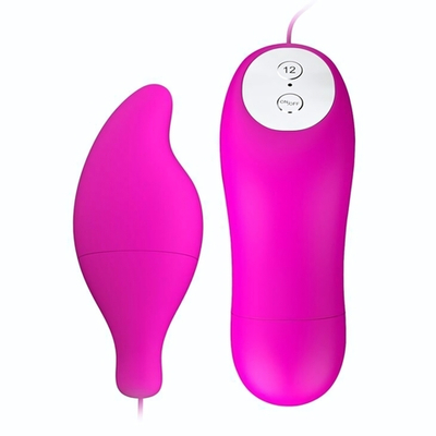 Лиловое виброяйцо Pleasure Shell в форме капли