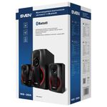 Колонки компьютерные SVEN AC MS-304, 2.1, 40 Вт, FM, USB, SD, MP3-плеер, Bluetooth, дерево, черные, SV-015602