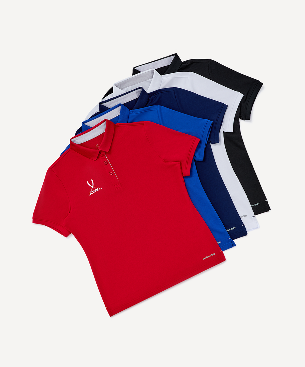 Поло женское JÖGEL PREMIER PerFormDRY CVC Polo W, черный