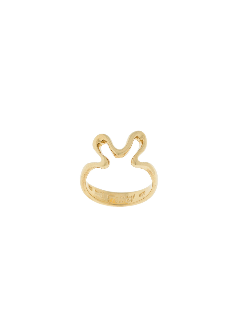 "Тинка"  кольцо в золотом покрытии из коллекции "Этюд" от Jenavi