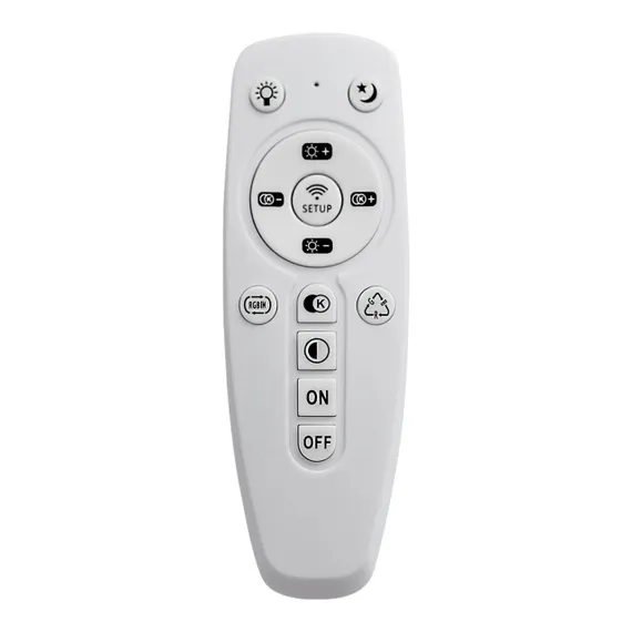 3037/DL COLOR SN 000 Светильник пластик/белый/хром LED 48Вт 3000-6500K D380 IP43 пульт ДУ/RGB/LampSmart COVA