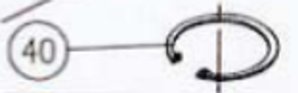 Запчасть №40 для Hybest GSR40A. Стопорное кольцо 60