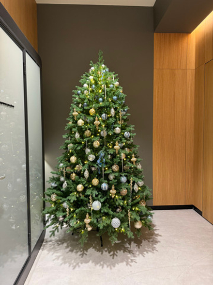 Новогодняя дизайнерская Ель «Морозное утро»