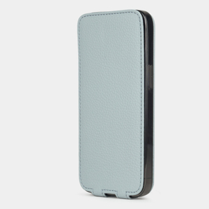 Чехол для iPhone 13 Pro из кожи теленка, голубого цвета