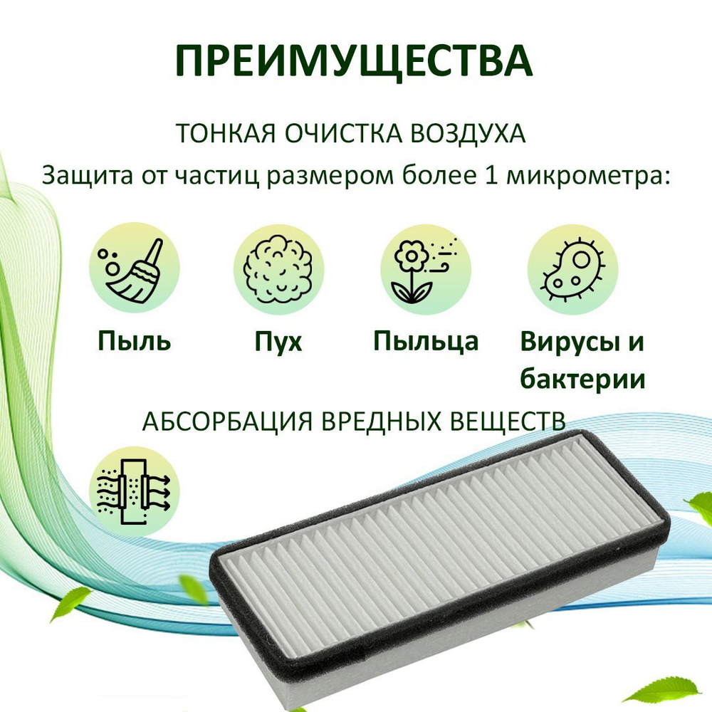 Фильтр класса F6 для VAKIO Base, Window, KIV New (Вакио) - 3 шт.