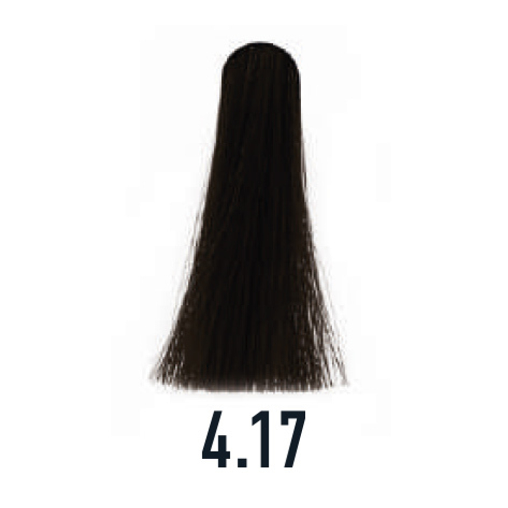 4.17 крем-краска ICE Permanent каштановый пепельно-шоколадный - 100 мл.