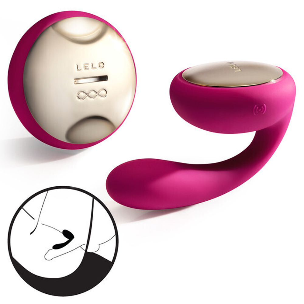 Ida Cerise Вибромассажер ротатор для пар с ДУ светло-вишневый (Цвет: светло-вишневый)