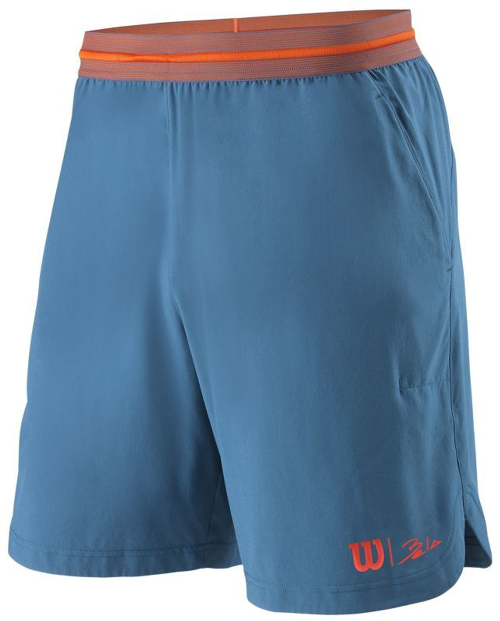Мужские теннисные шорты Wilson Bela Power 8 Short II - blue coral