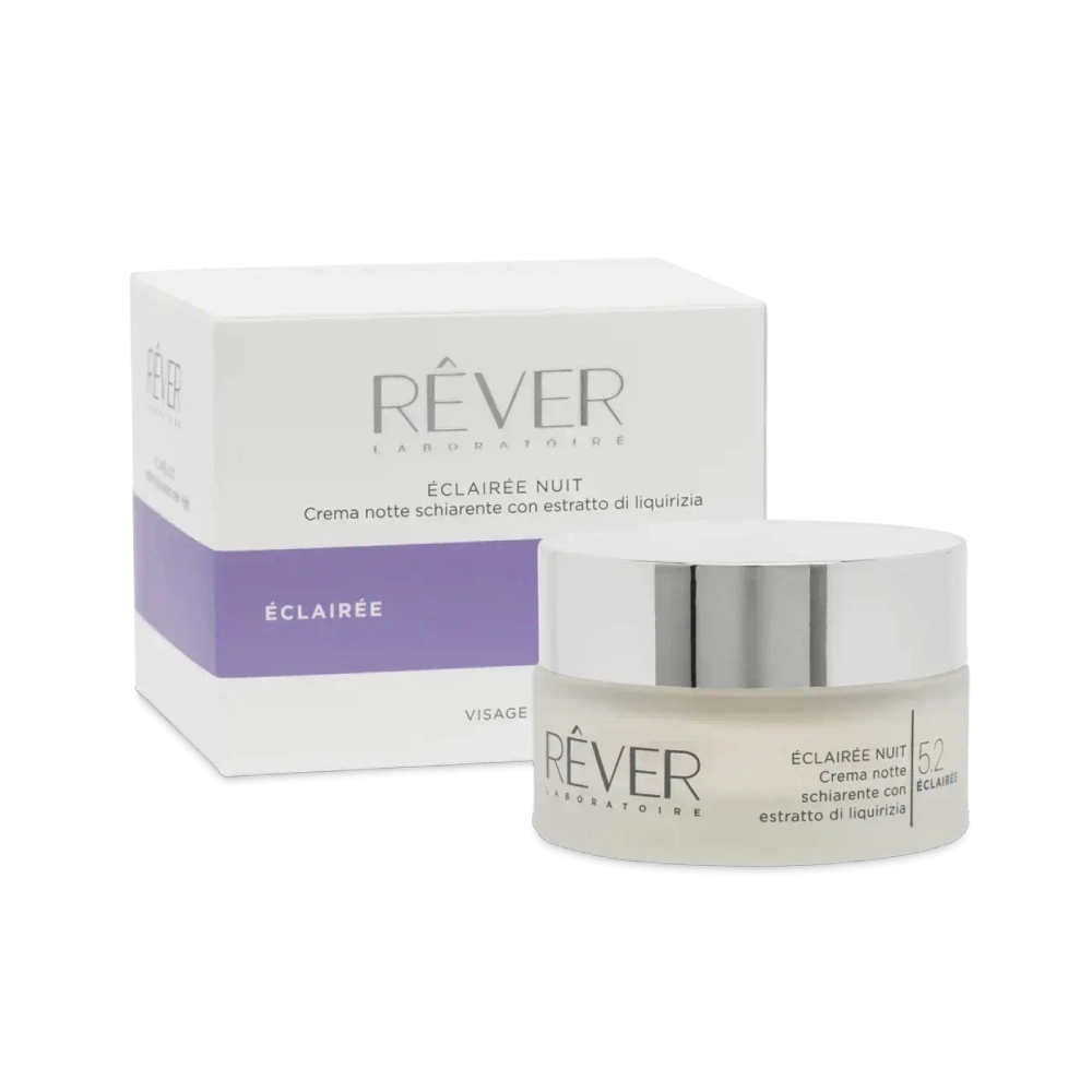 Rever Ночной крем выравнивающий тон кожи с грейпфрутом-ÉCLAIRÉE NUIT Crema notte schiarente con estratto di liquirizia,50 мл