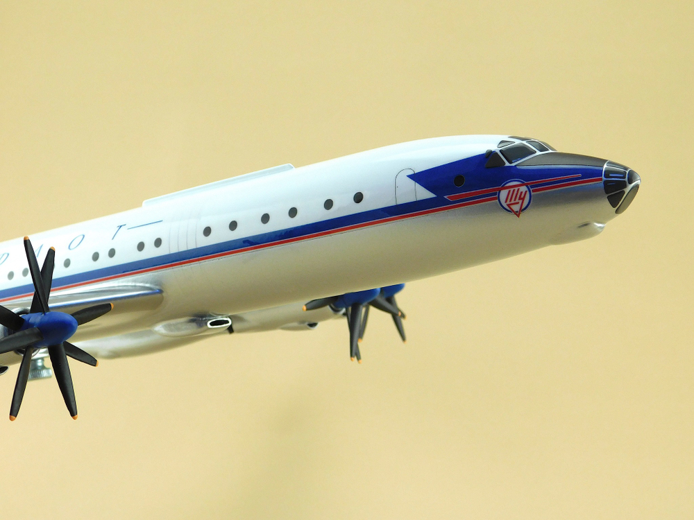 Модель самолёта Ту-114 (М1:100 Аэрофлот СССР)
