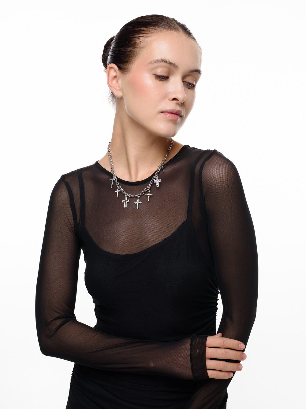 Колье "Cross" 7 крестов