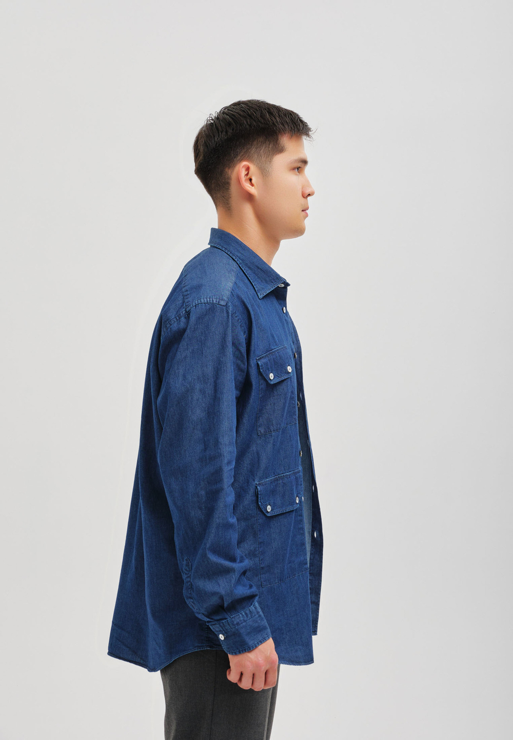 Рубашка мужская Denim DARK BLUE